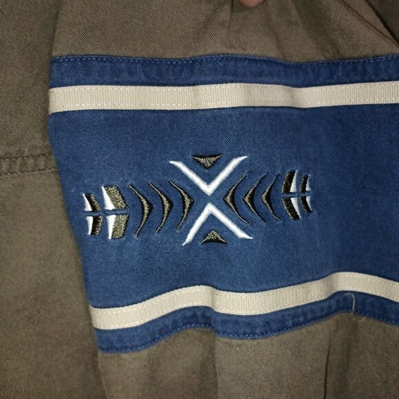 Vintage Wrangler Western Shirt Men’s XL Colorblock Snap Button Aztec Brushpopper - Picture 7 of 16